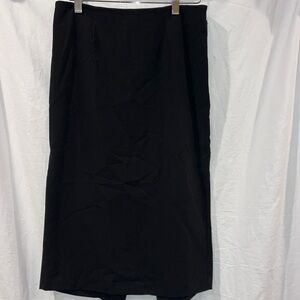 black midi skirt